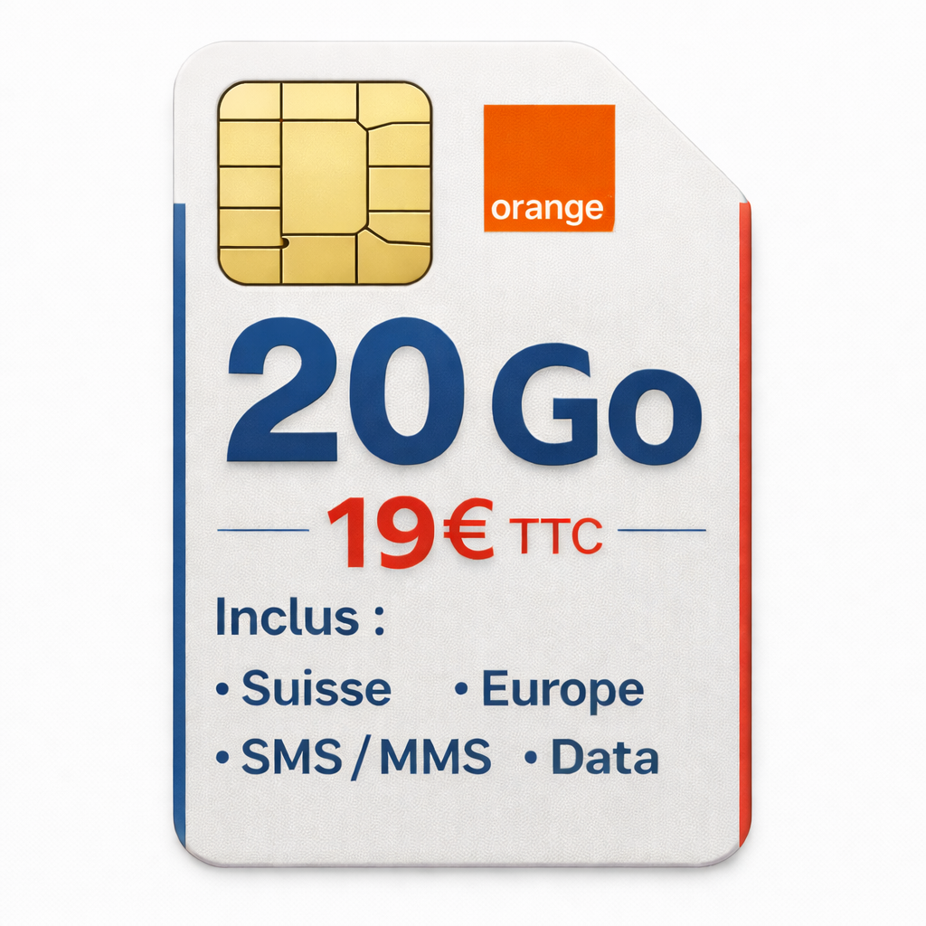 Forfait 20 Go - Réseau ORANGE