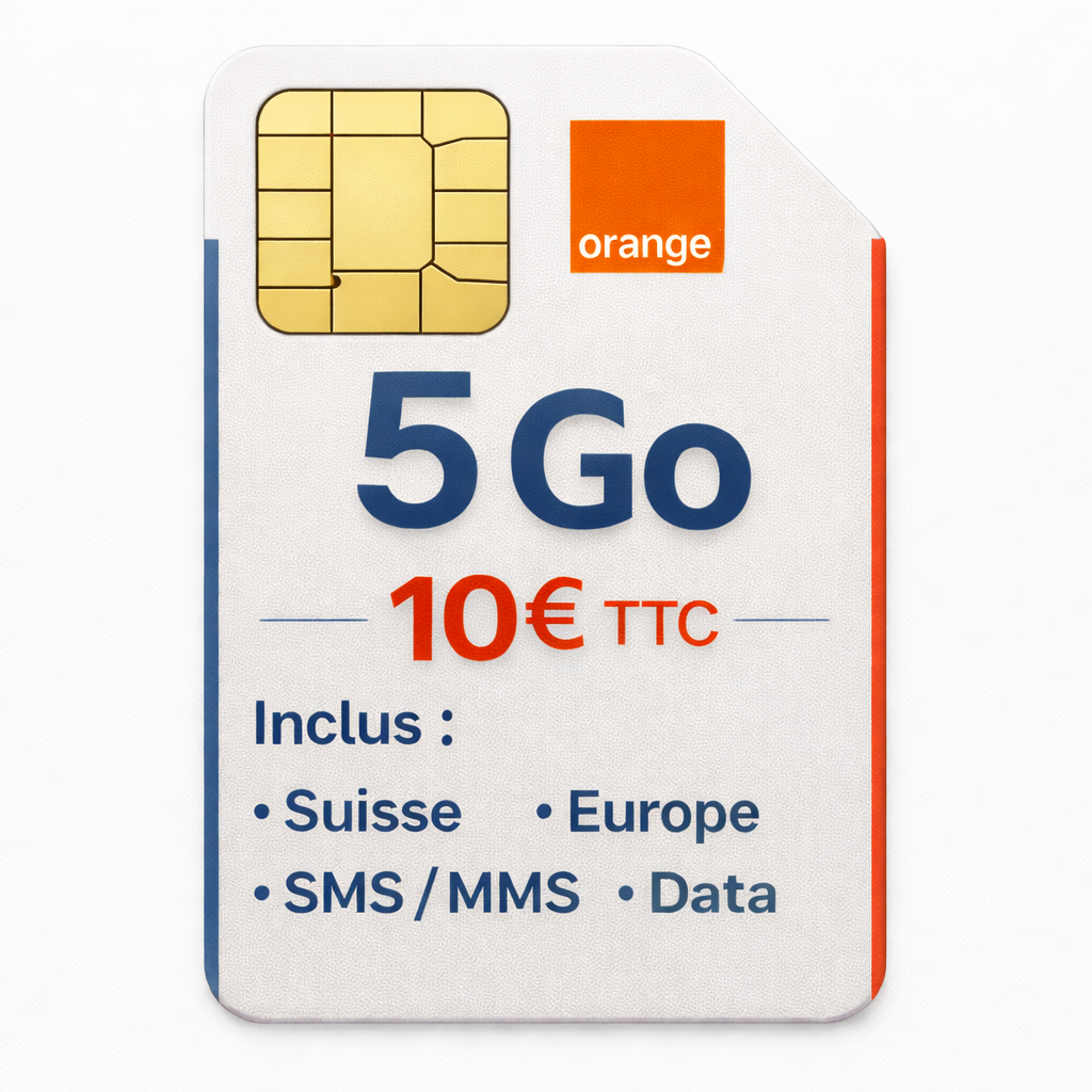 Forfait 5 Go - Réseau ORANGE