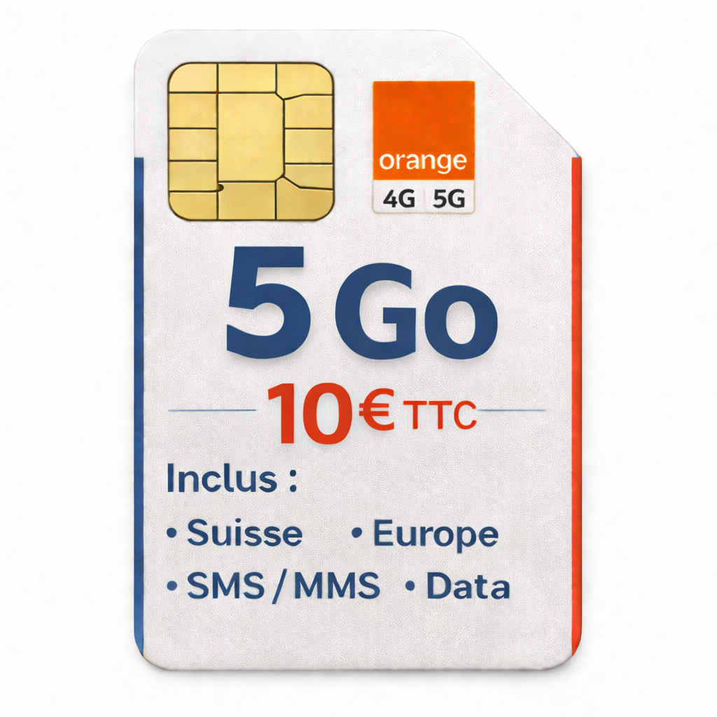 Forfait 5 Go - Réseau ORANGE